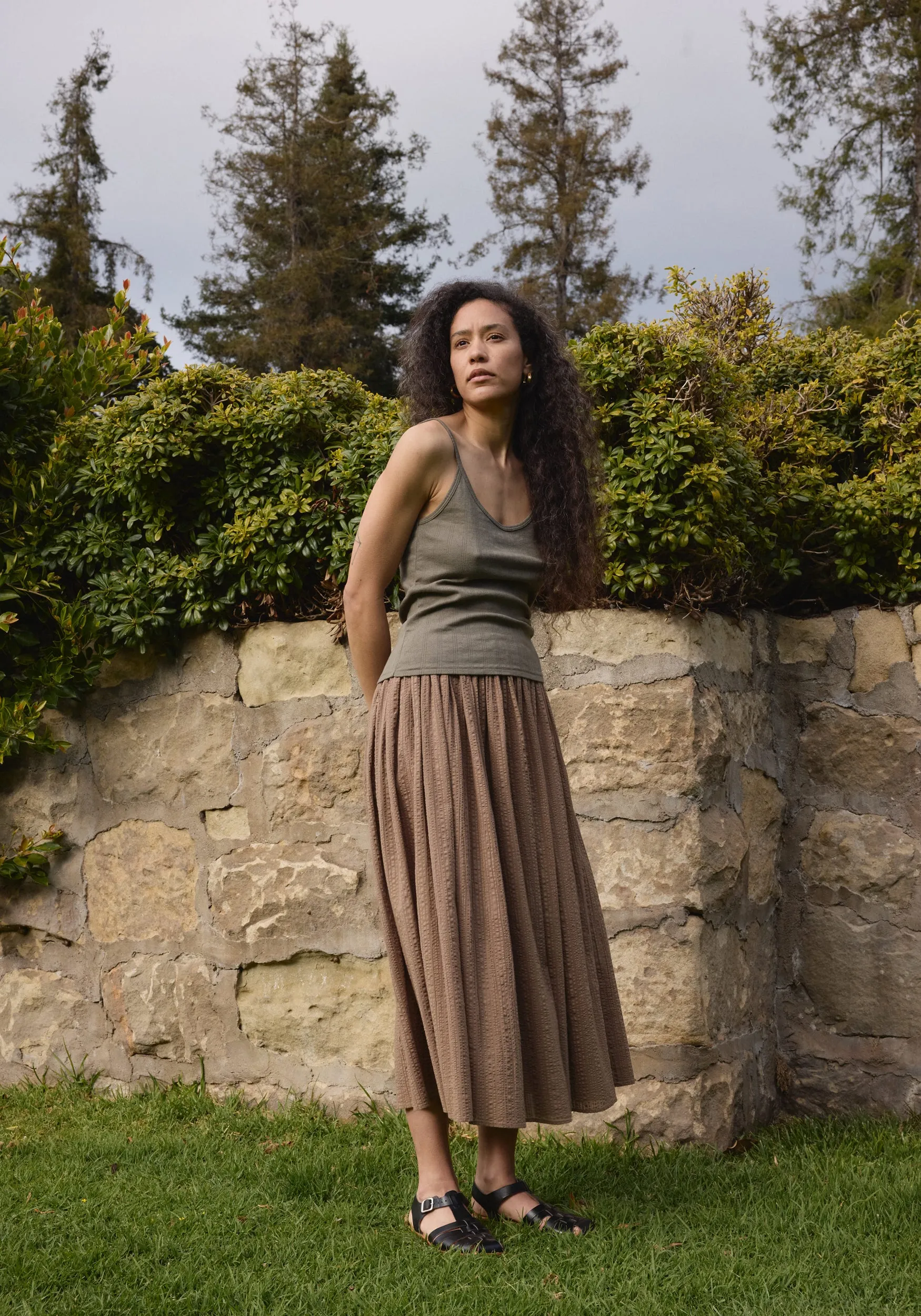 Pointelle Camisole Sage sold by First Rite product image thumbnail 2