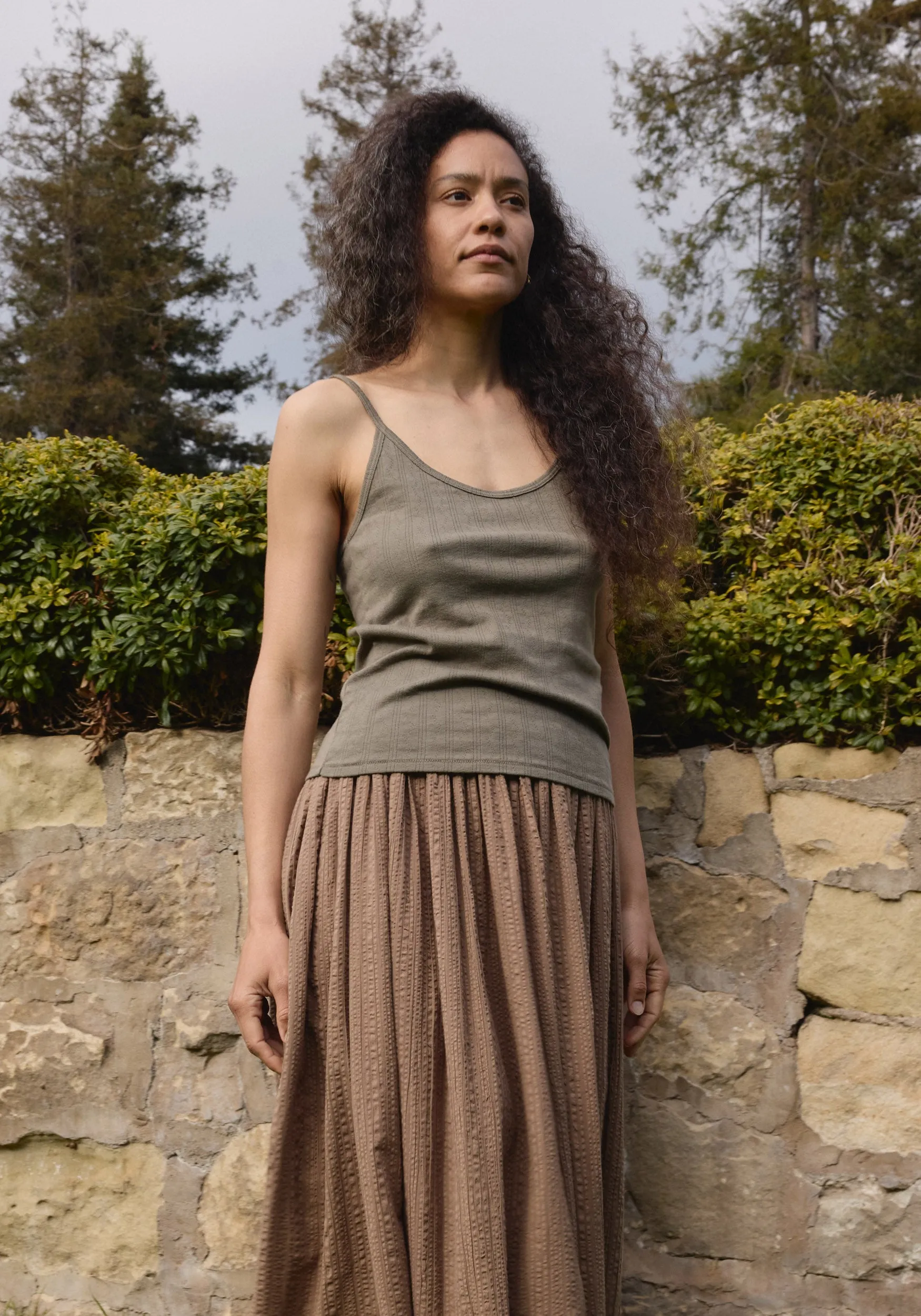 Pointelle Camisole Sage sold by First Rite