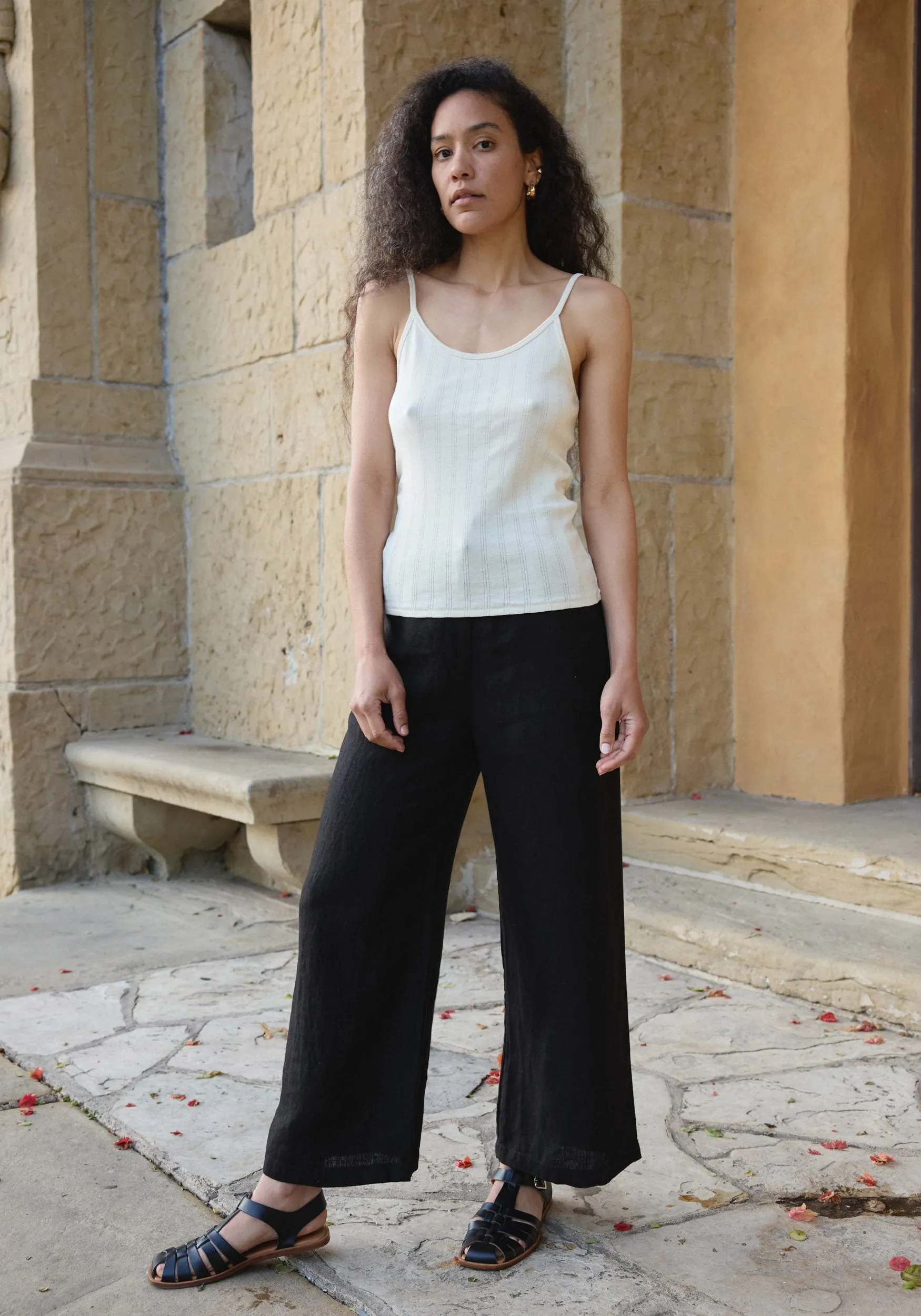 Pointelle Camisole Natural sold by First Rite