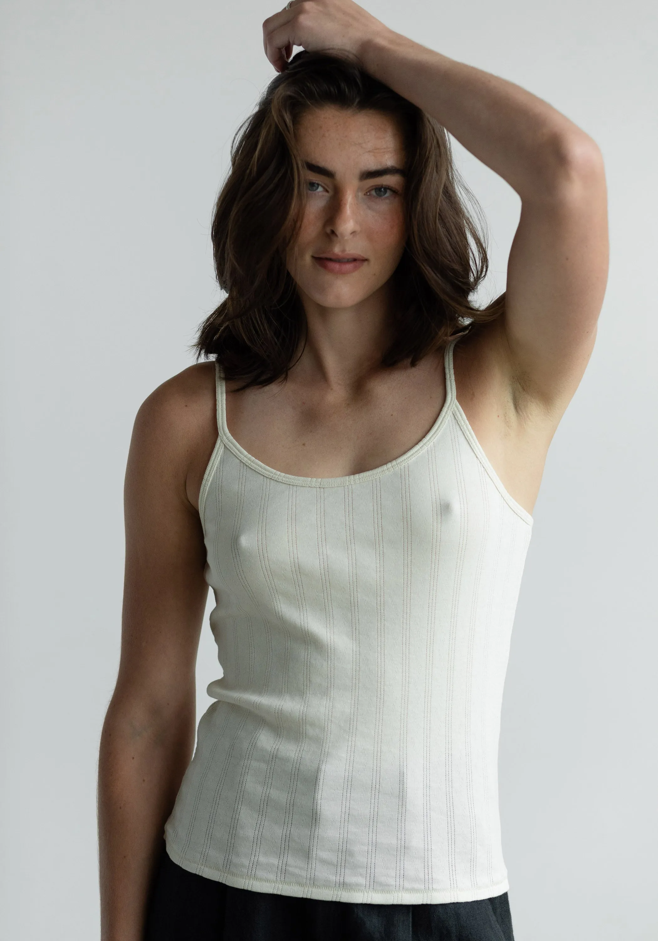 Pointelle Camisole Natural sold by First Rite product image thumbnail 4