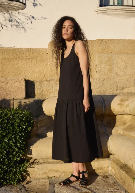 Drop Waist Dress Black made by First Rite