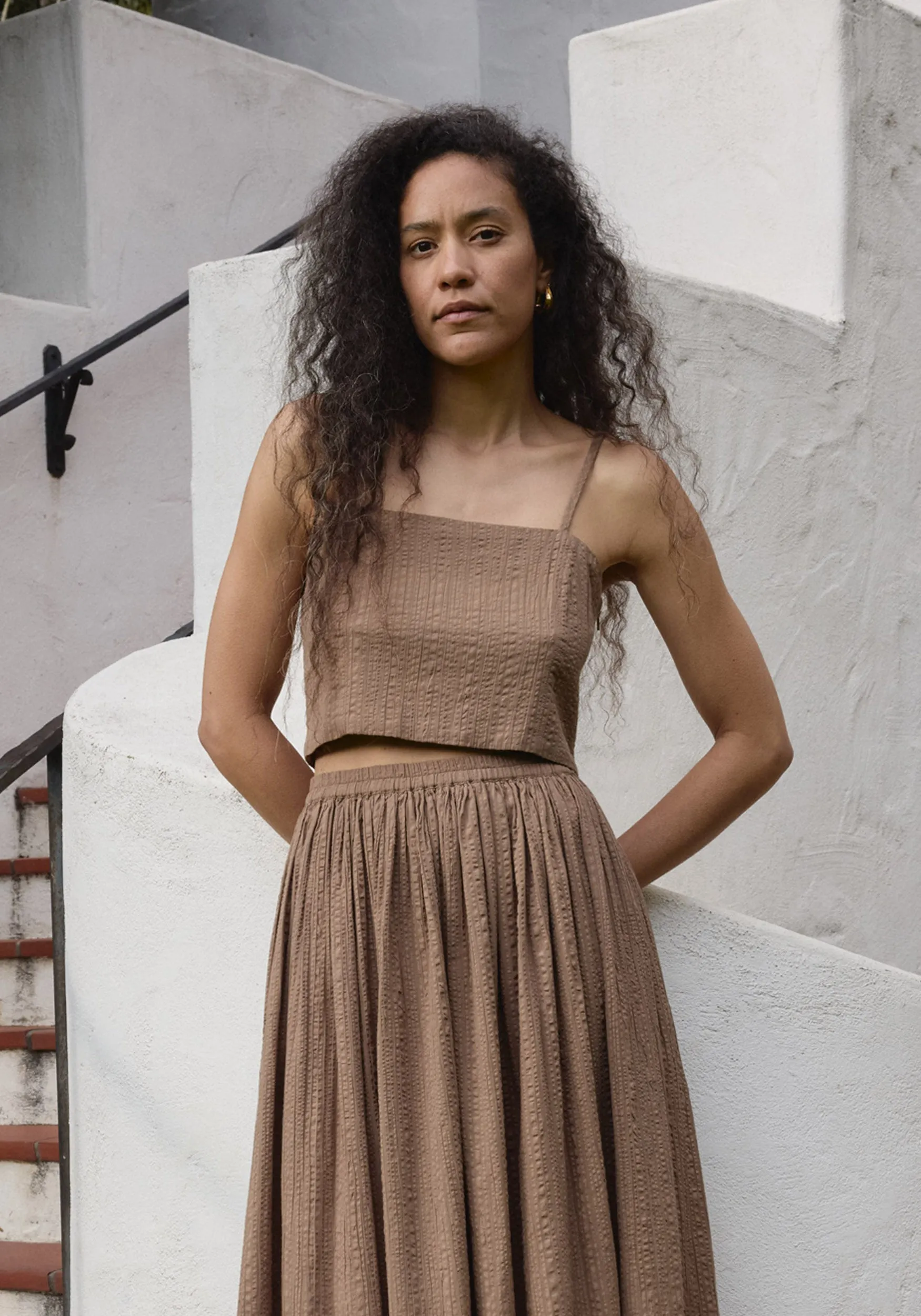 Lia Tank Cocoa sold by First Rite