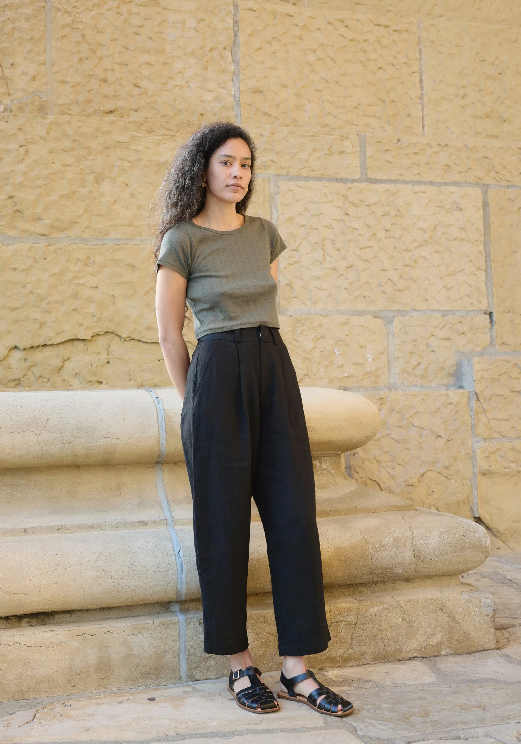 Ana Crop Trouser Black sold by First Rite product image thumbnail 3