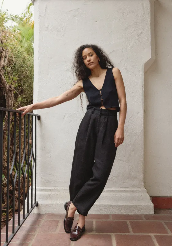 Ana Crop Trouser Black made by First Rite