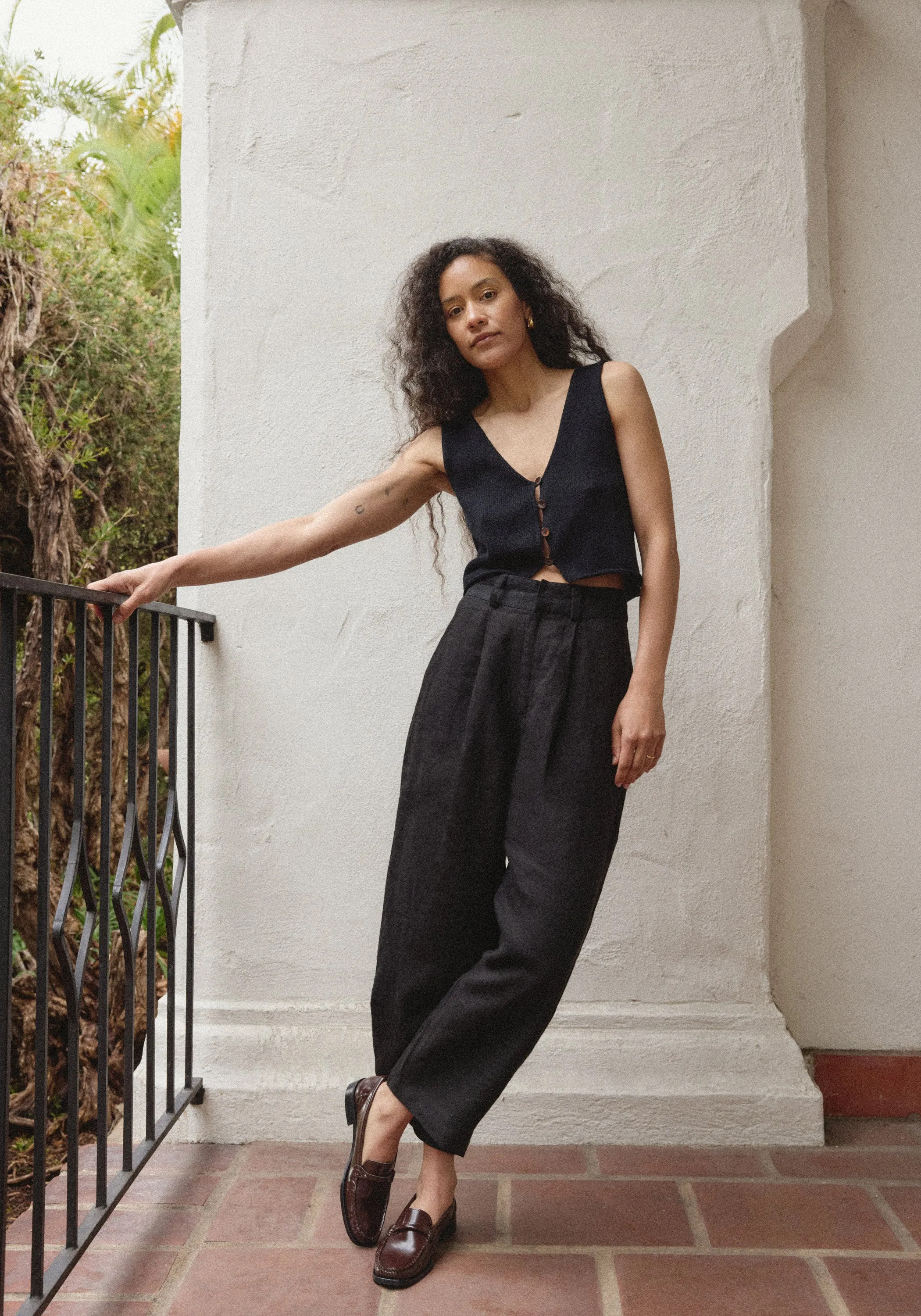 Ana Crop Trouser Black sold by First Rite