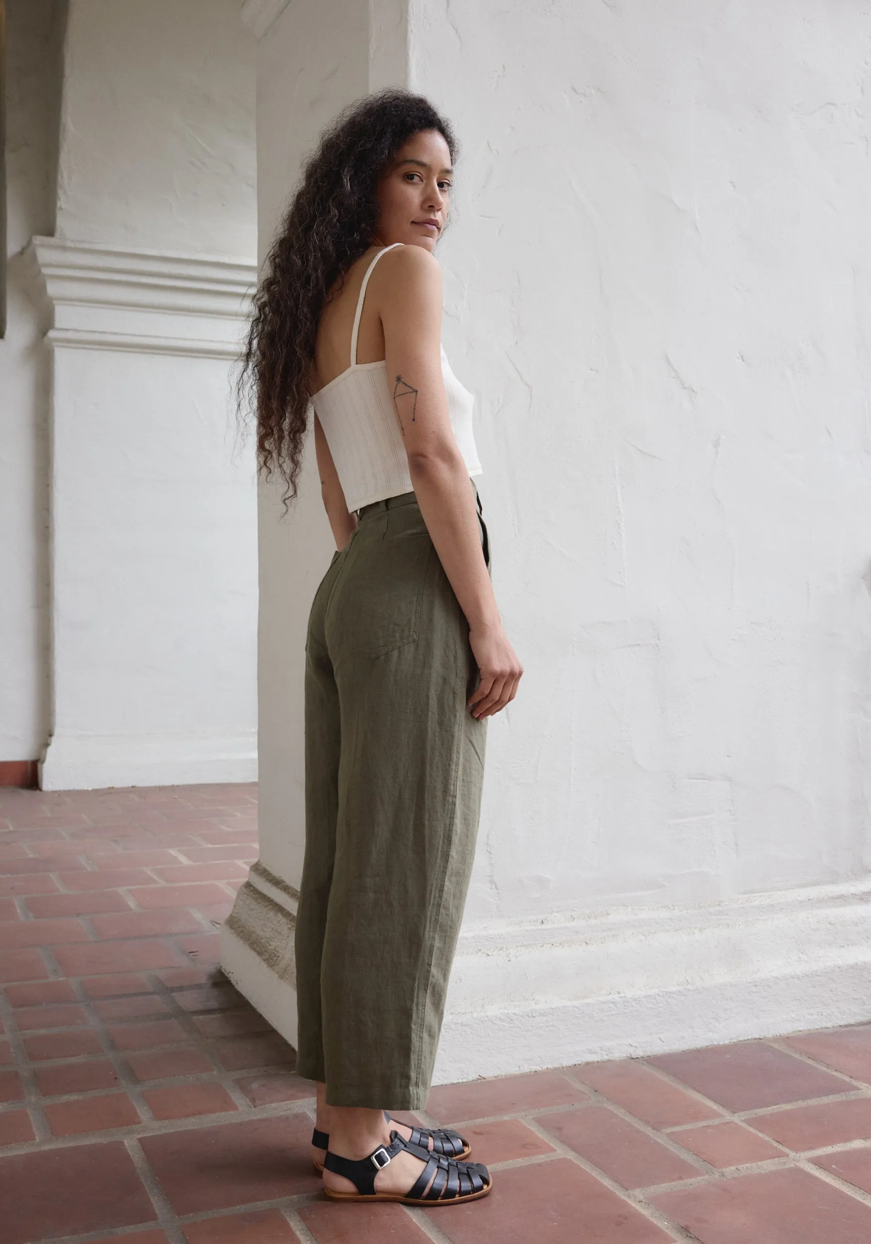 Ana Crop Trouser Sage sold by First Rite product image thumbnail 5