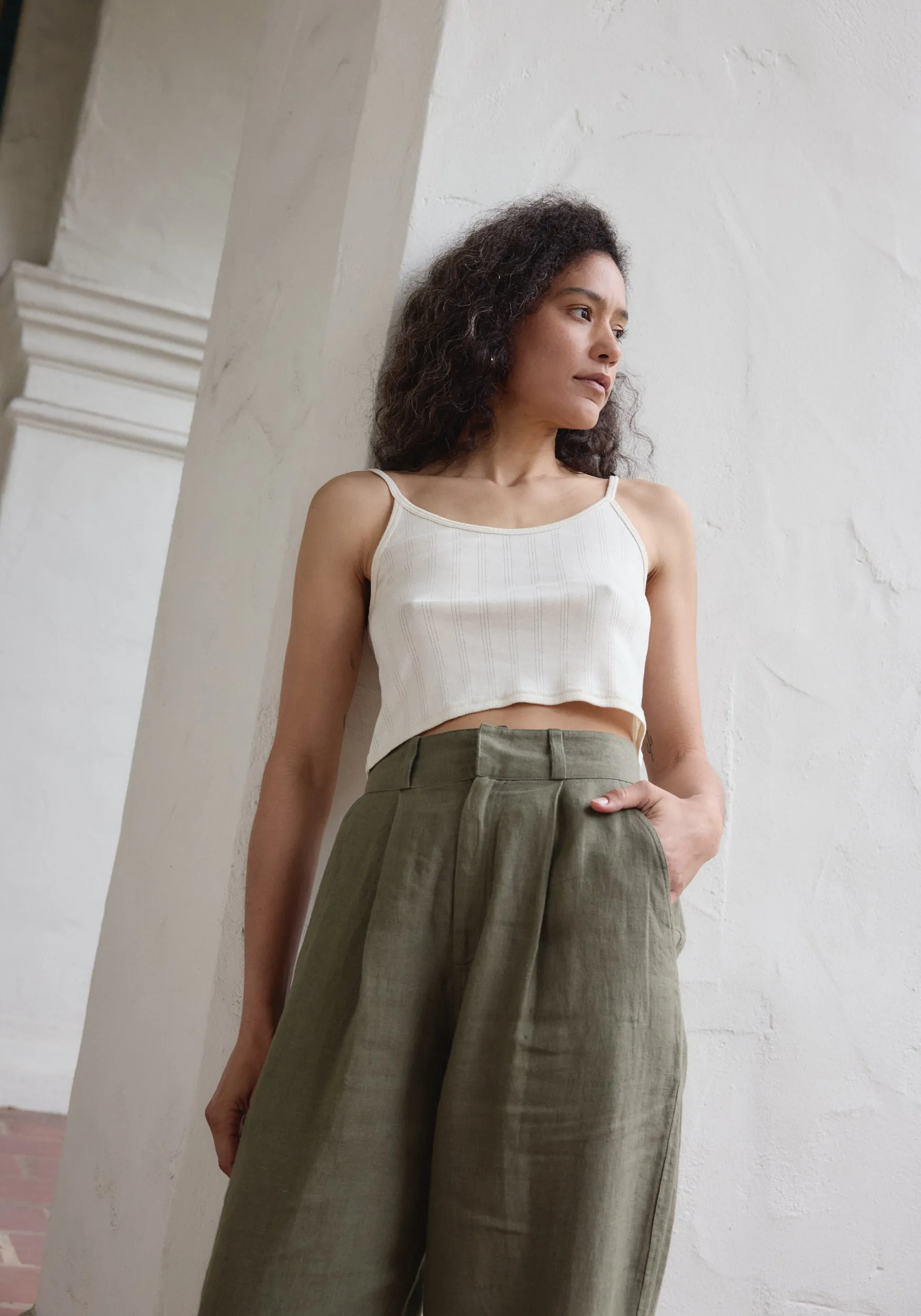 Ana Crop Trouser Sage sold by First Rite product image thumbnail 4