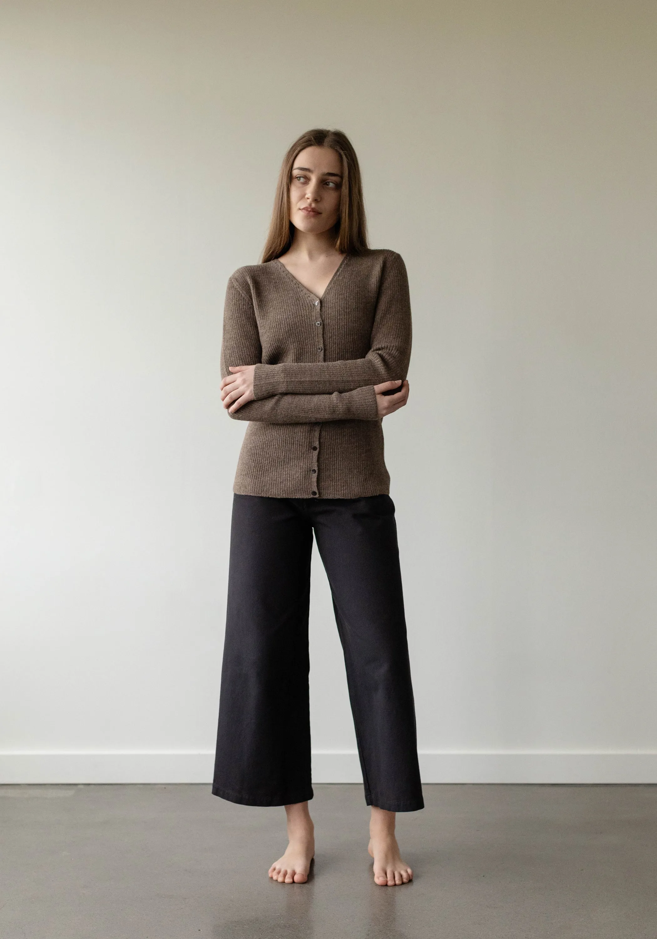 Rib Cardigan Bark sold by First Rite product image thumbnail 2