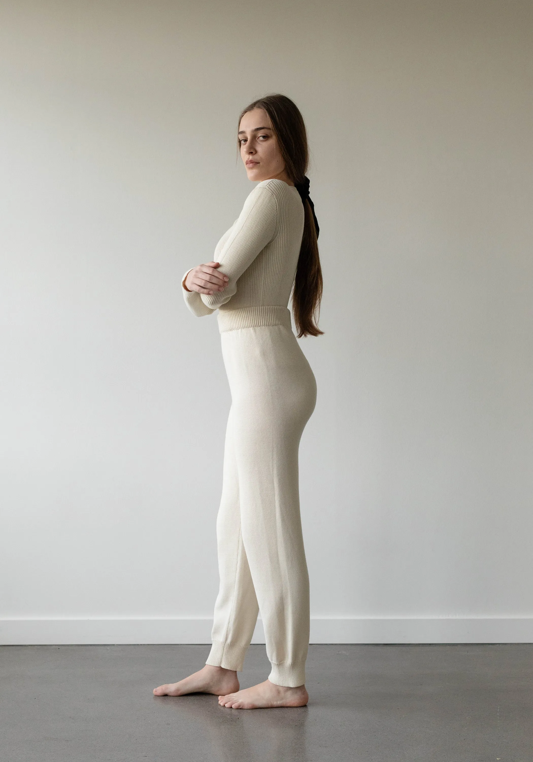 Lounge Pant Ivory sold by First Rite product image thumbnail 4