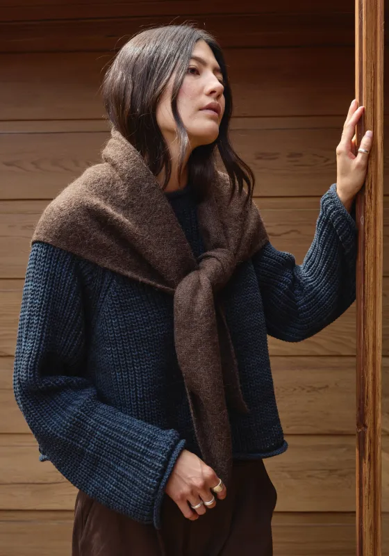 Felted Shawl Scarf Walnut made by First Rite