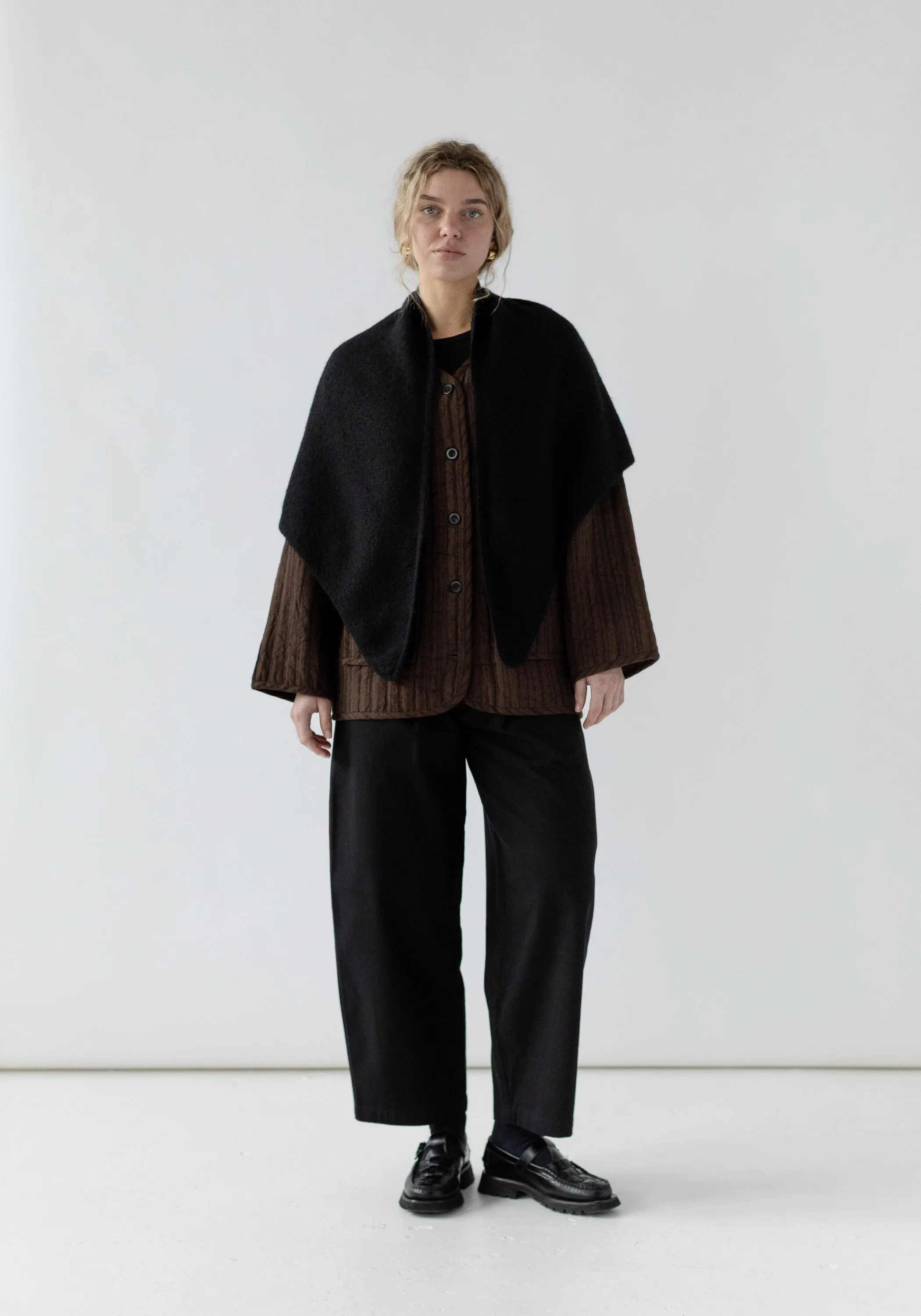 Felted Shawl Scarf Black sold by First Rite product image thumbnail 2