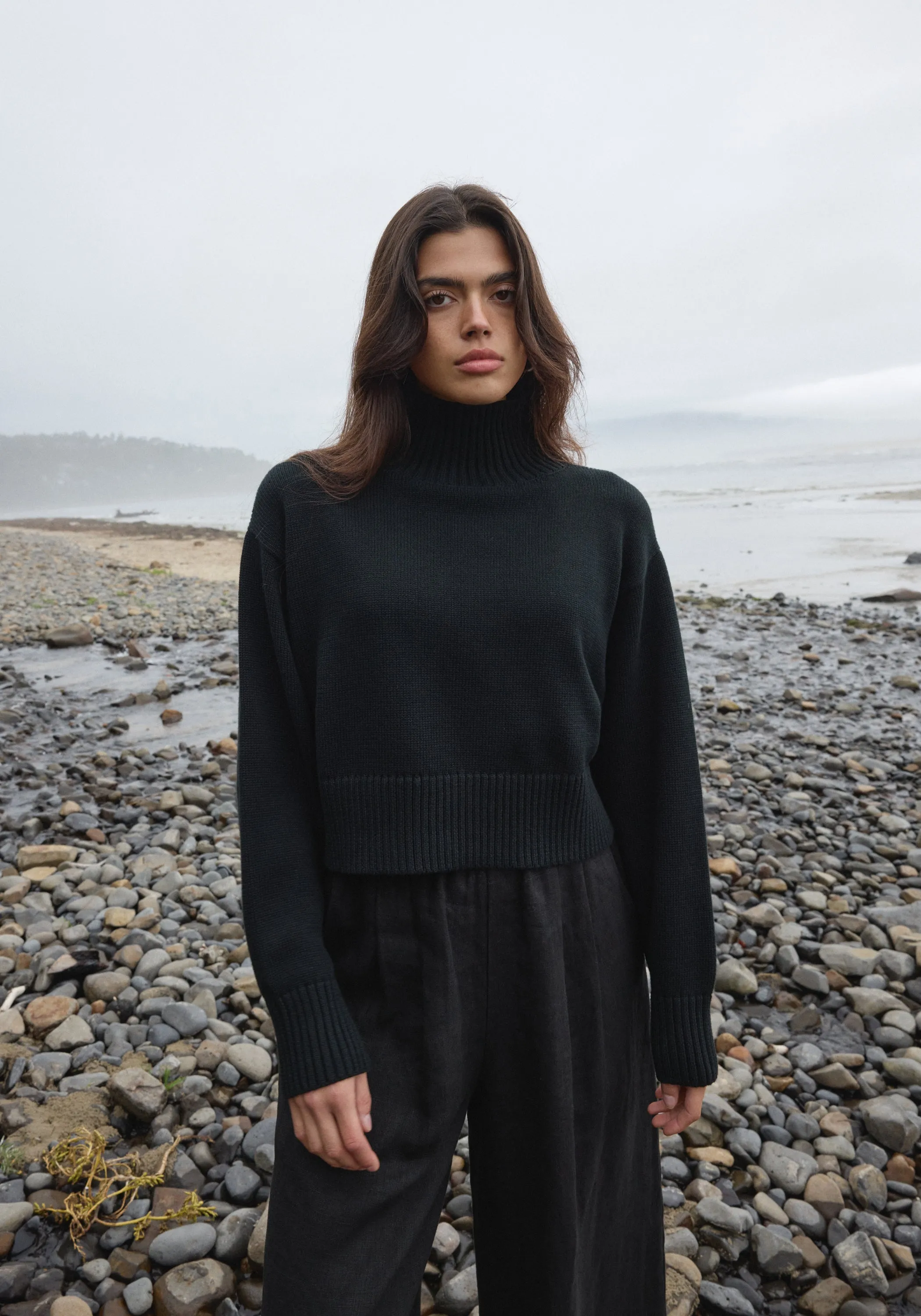 Crop Turtleneck Black sold by First Rite product image thumbnail 4