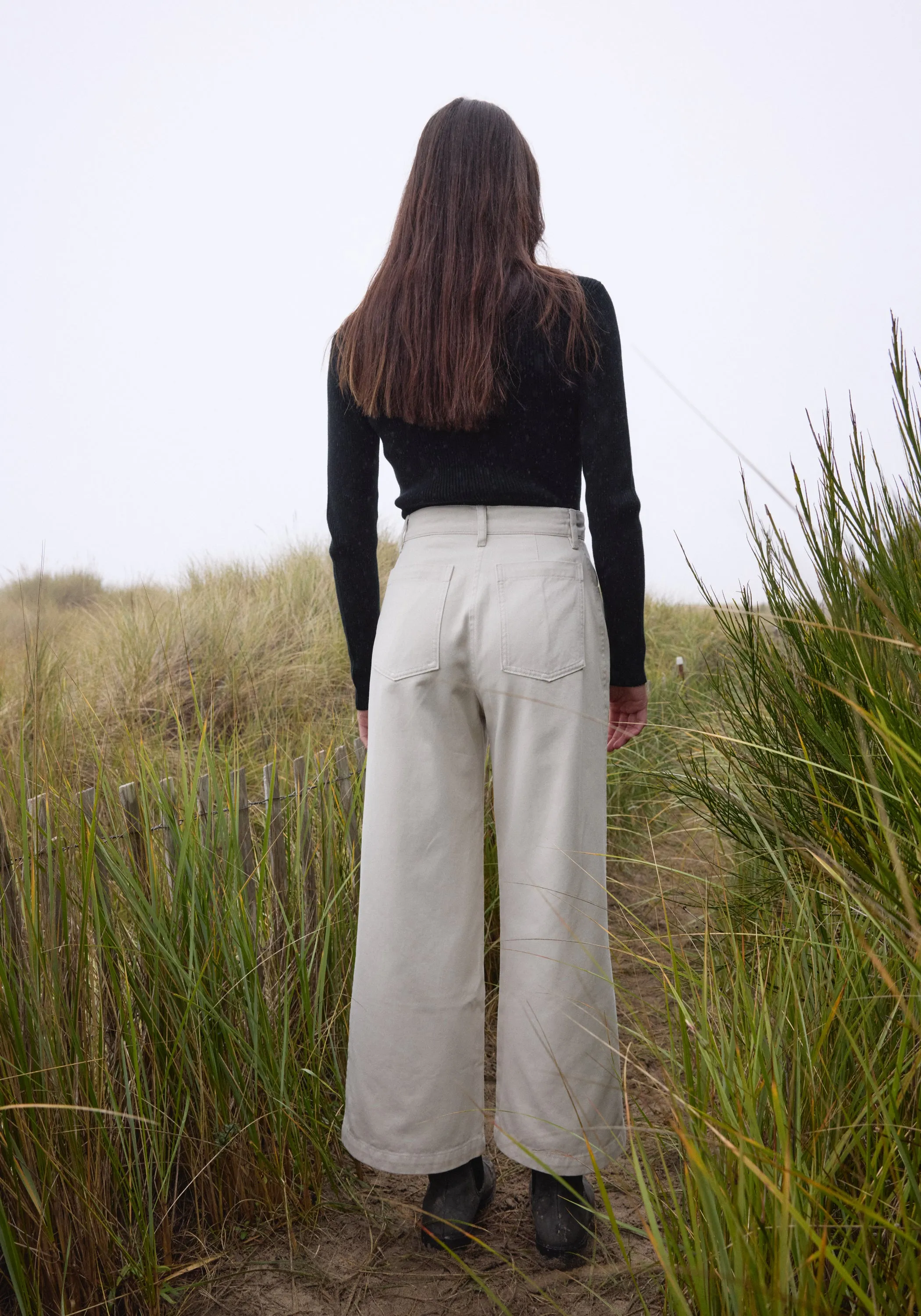 Wide Trouser Stone Brushed Twill sold by First Rite product image thumbnail 3