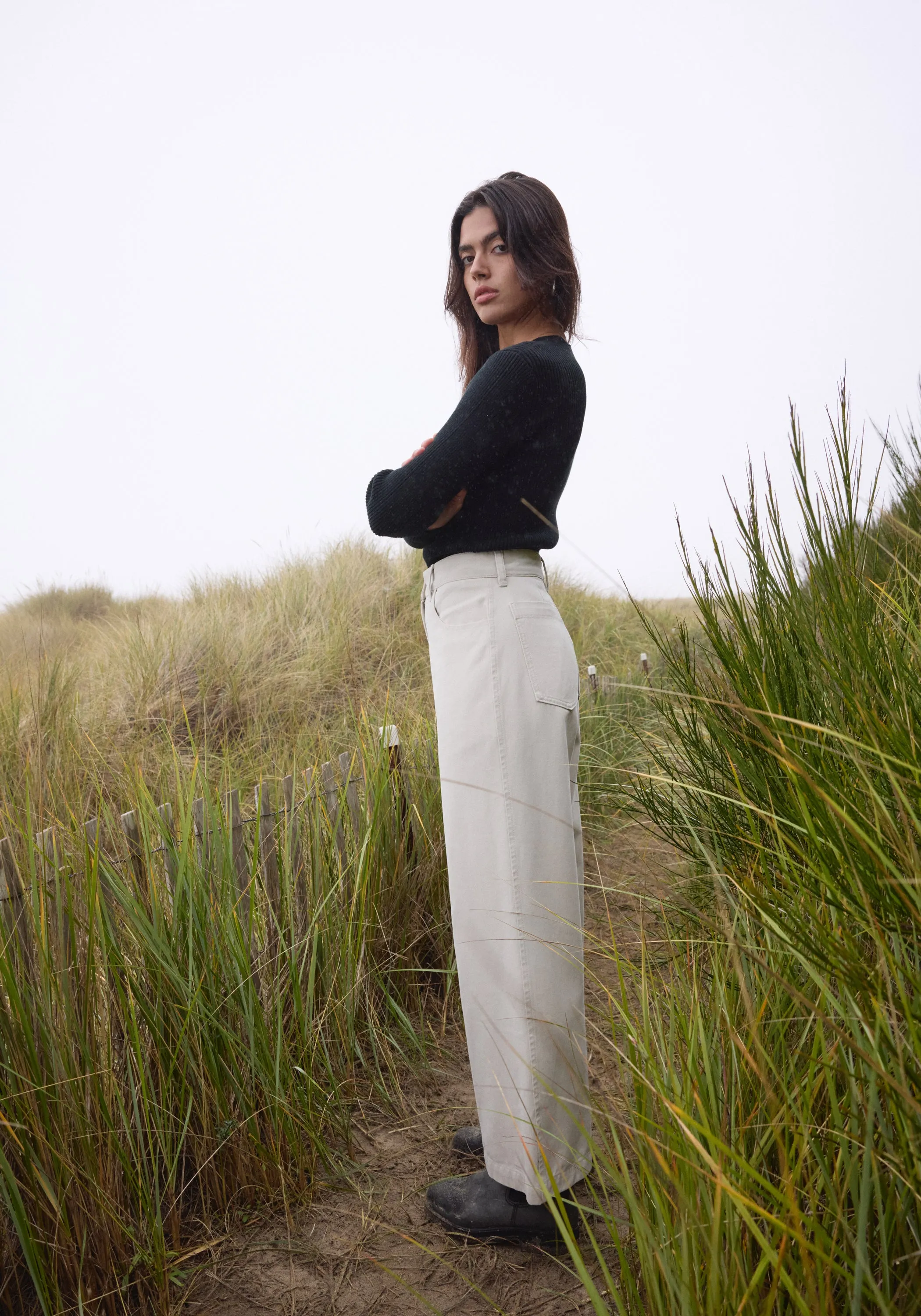 Wide Trouser Stone Brushed Twill sold by First Rite product image thumbnail 2