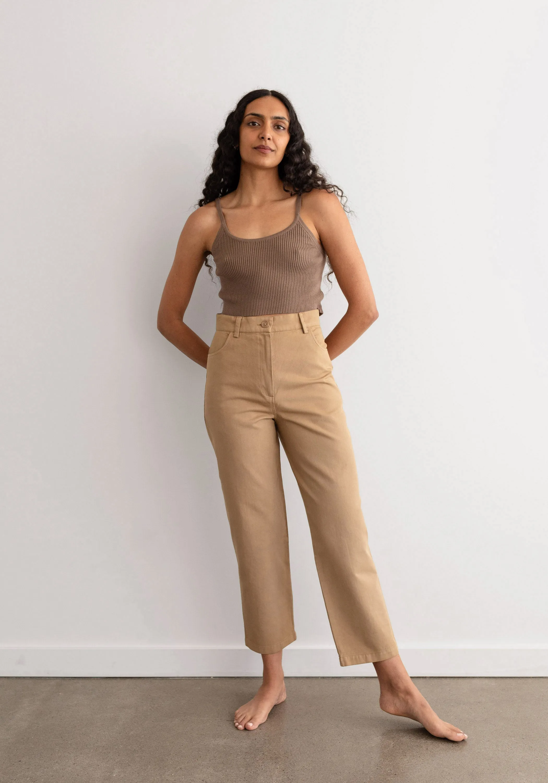 Narrow Trouser Camel sold by First Rite