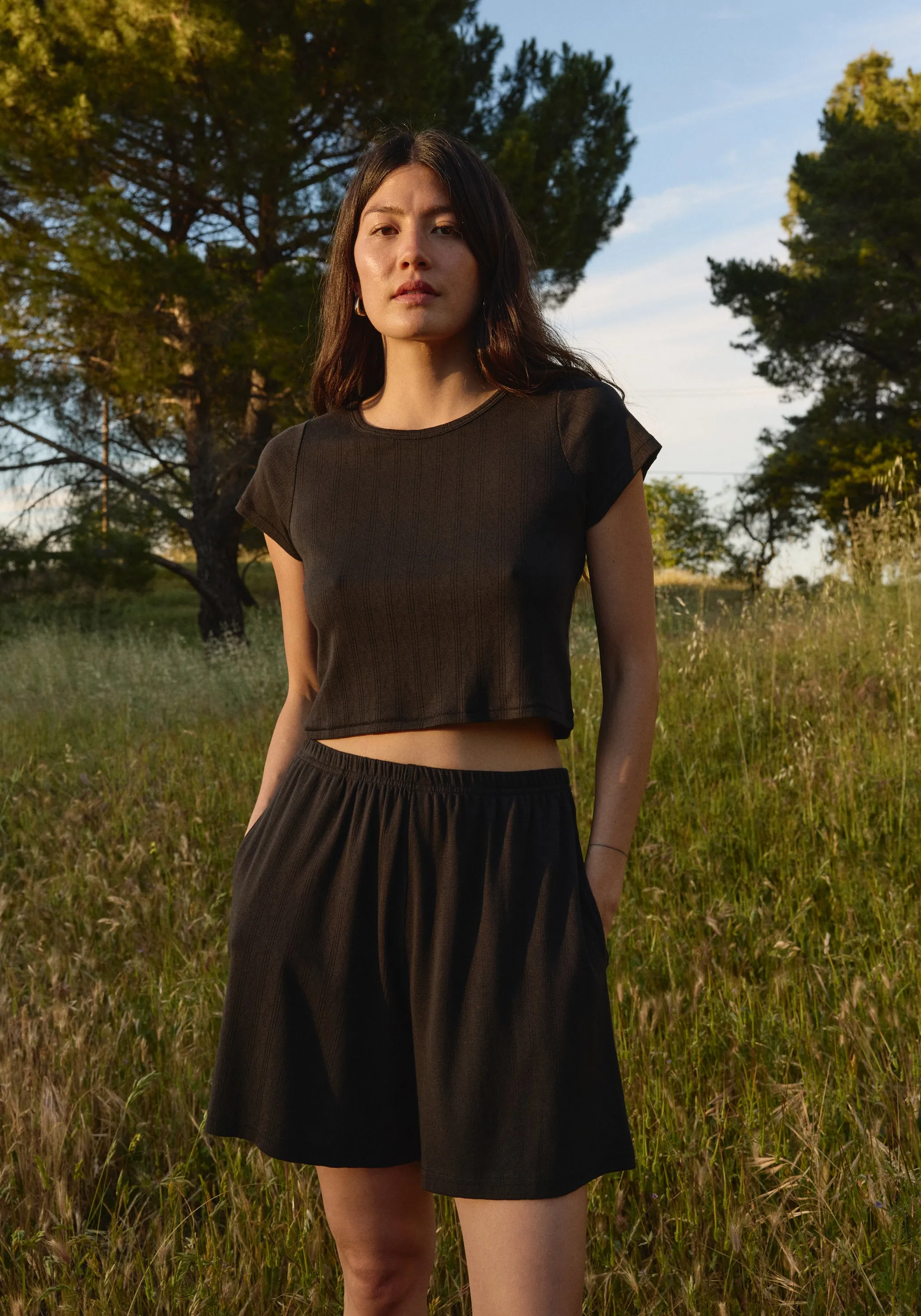 Pointelle Short Black sold by First Rite product image thumbnail 2