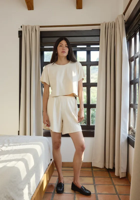 Pointelle Short Salt made by First Rite