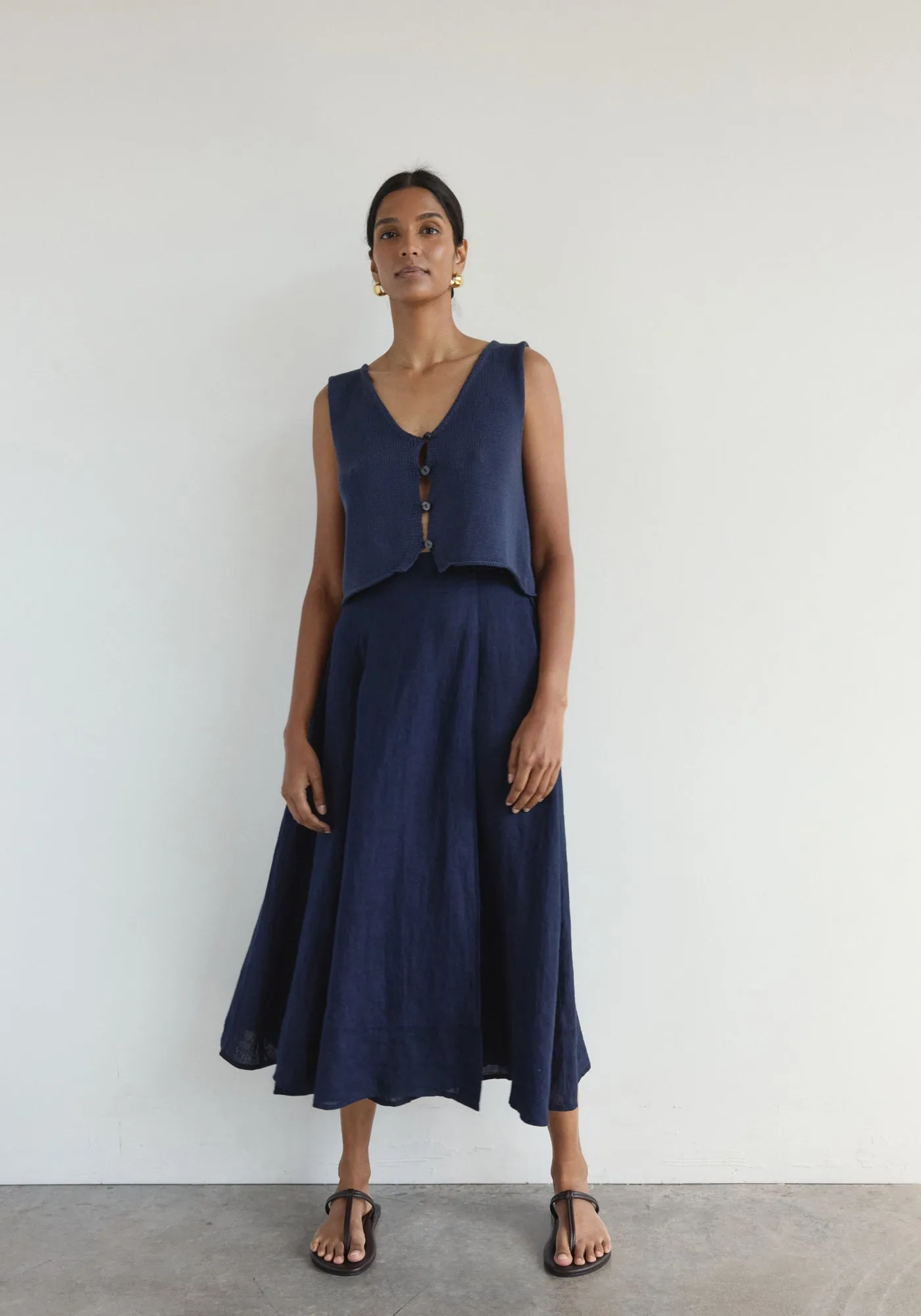 Wrap Skirt Navy sold by First Rite product image thumbnail 5