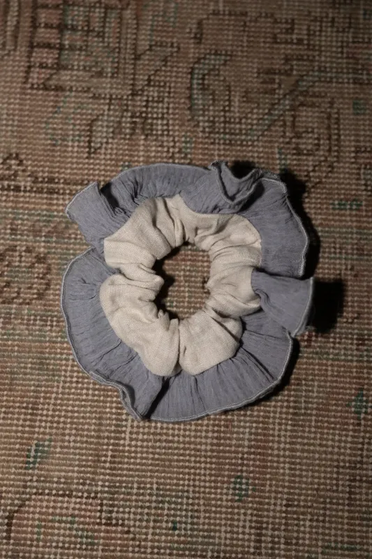 Ruffled scrunchie made by Zii Ropa