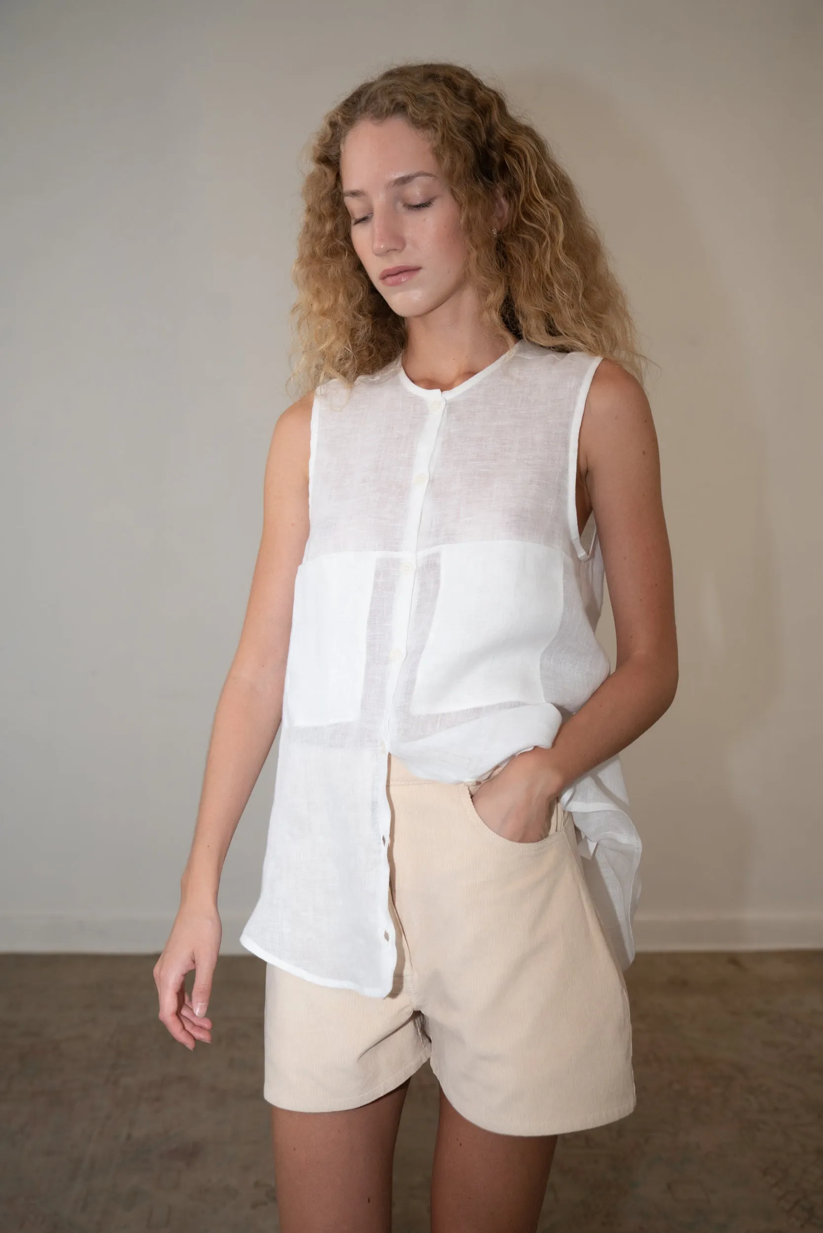 LENA Sleeveless Shirt sold by Zii Ropa product image thumbnail 2