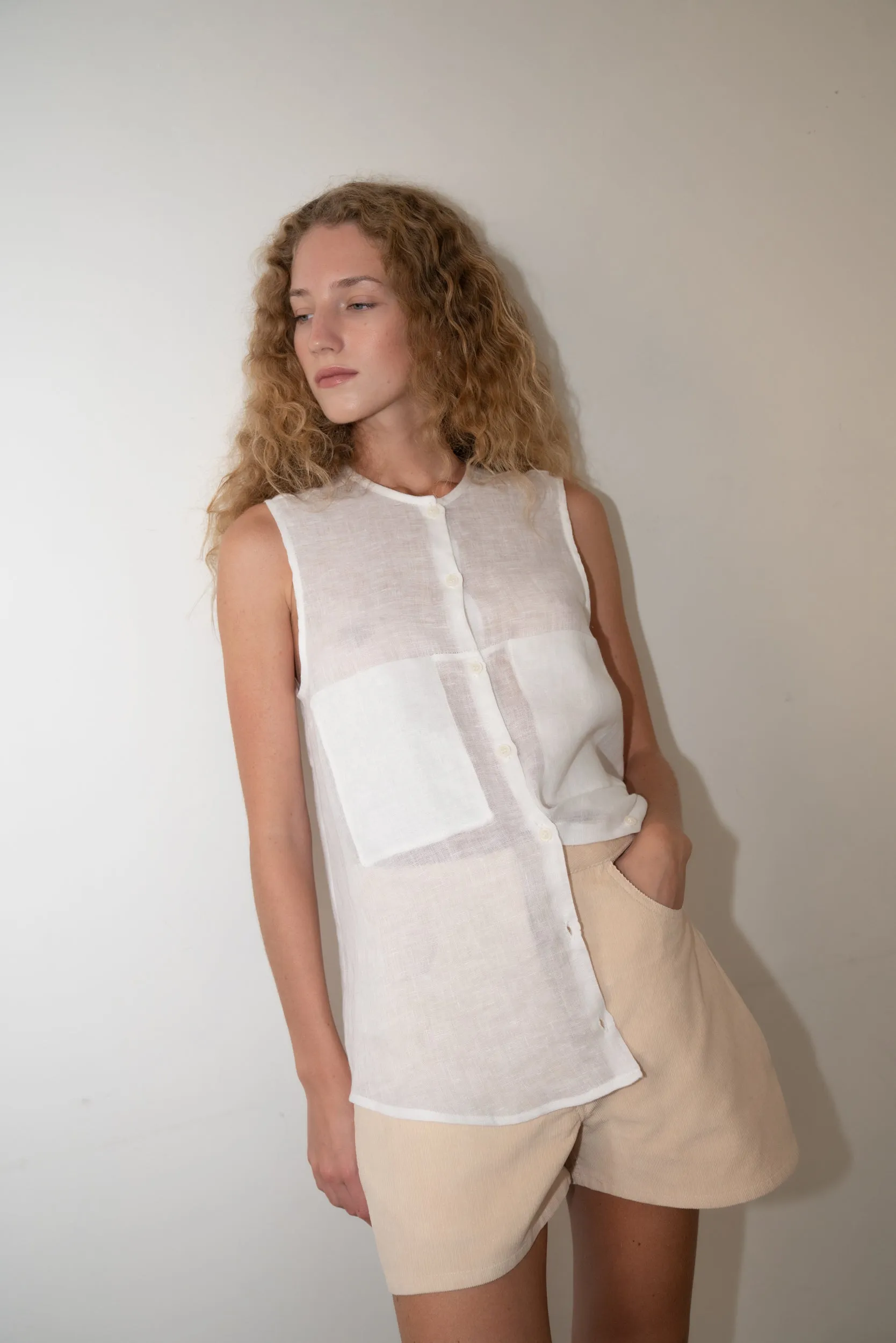 LENA Sleeveless Shirt sold by Zii Ropa product image thumbnail 3