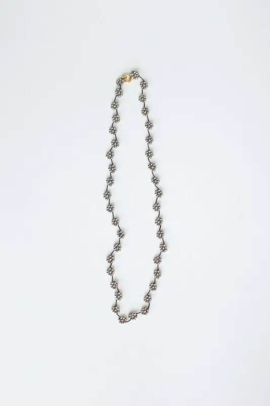 FIORI NECKLACE - SILVER BLACK sold by Labro