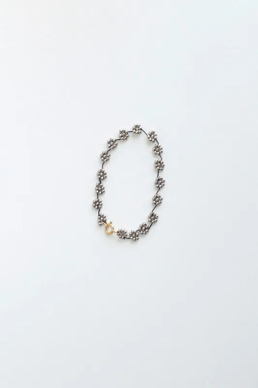 FIORI BRACELET  - SILVER BLACK sold by Labro