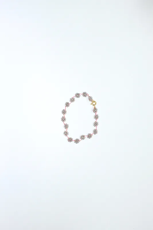 FIORI BRACELET -  SILVER RED made by Labro