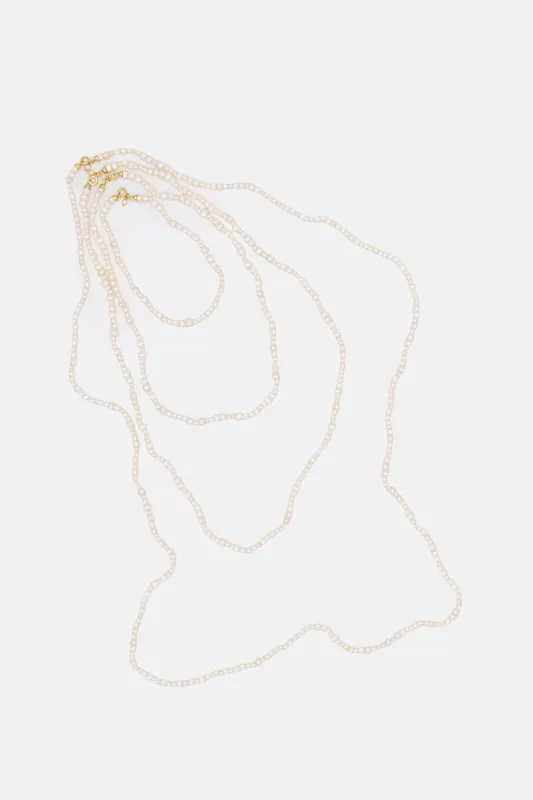 PICCOLO NECKLACE - PEARL made by Studio