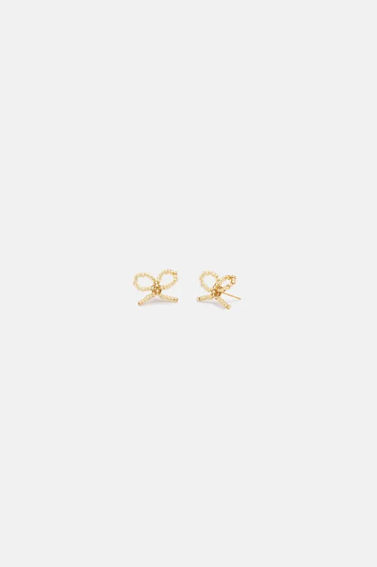 BOW EARRINGS PICCOLO - GOLD made by Studio