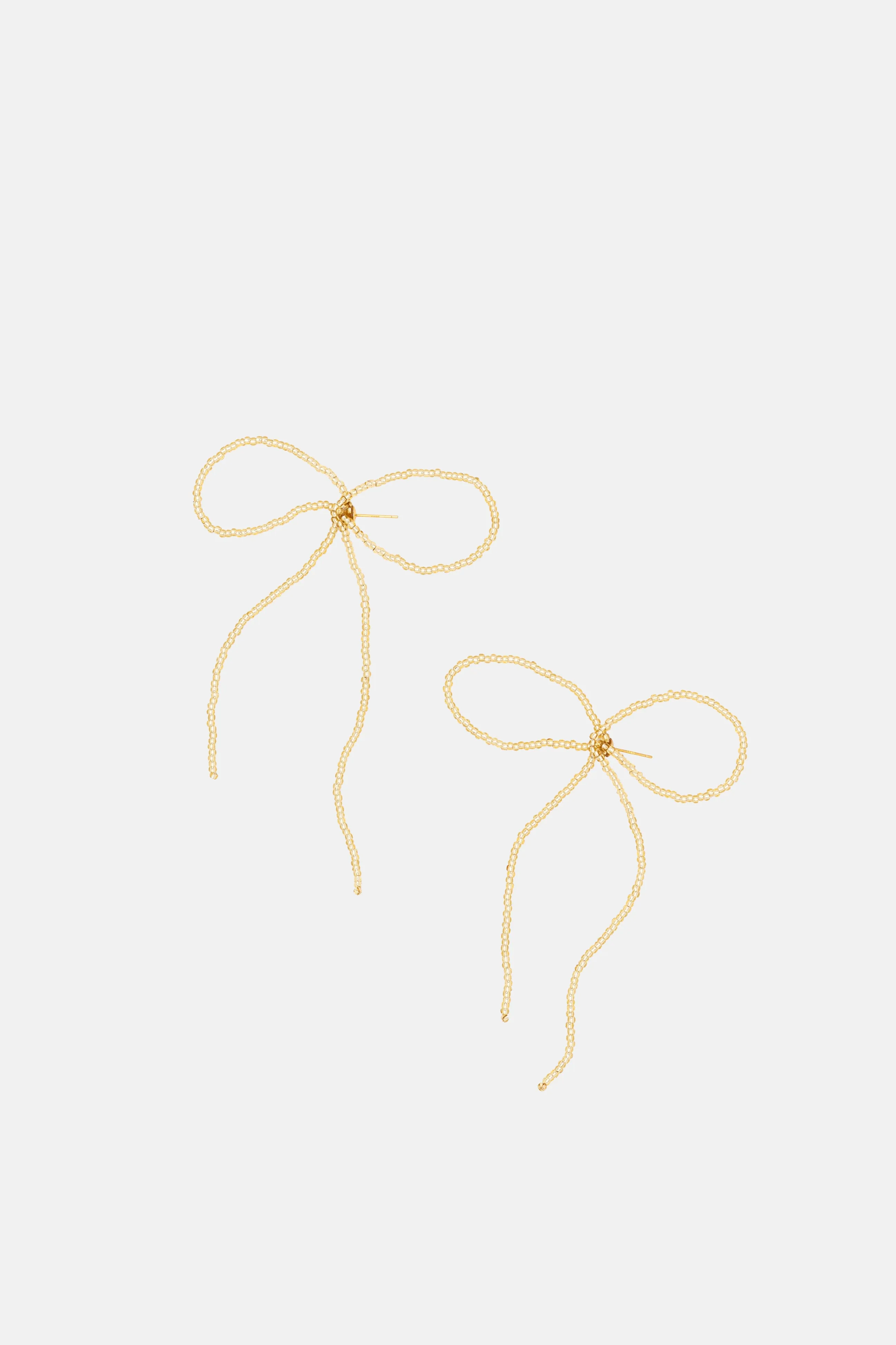 BOW EARRINGS GRANDE - GOLD sold by Labro