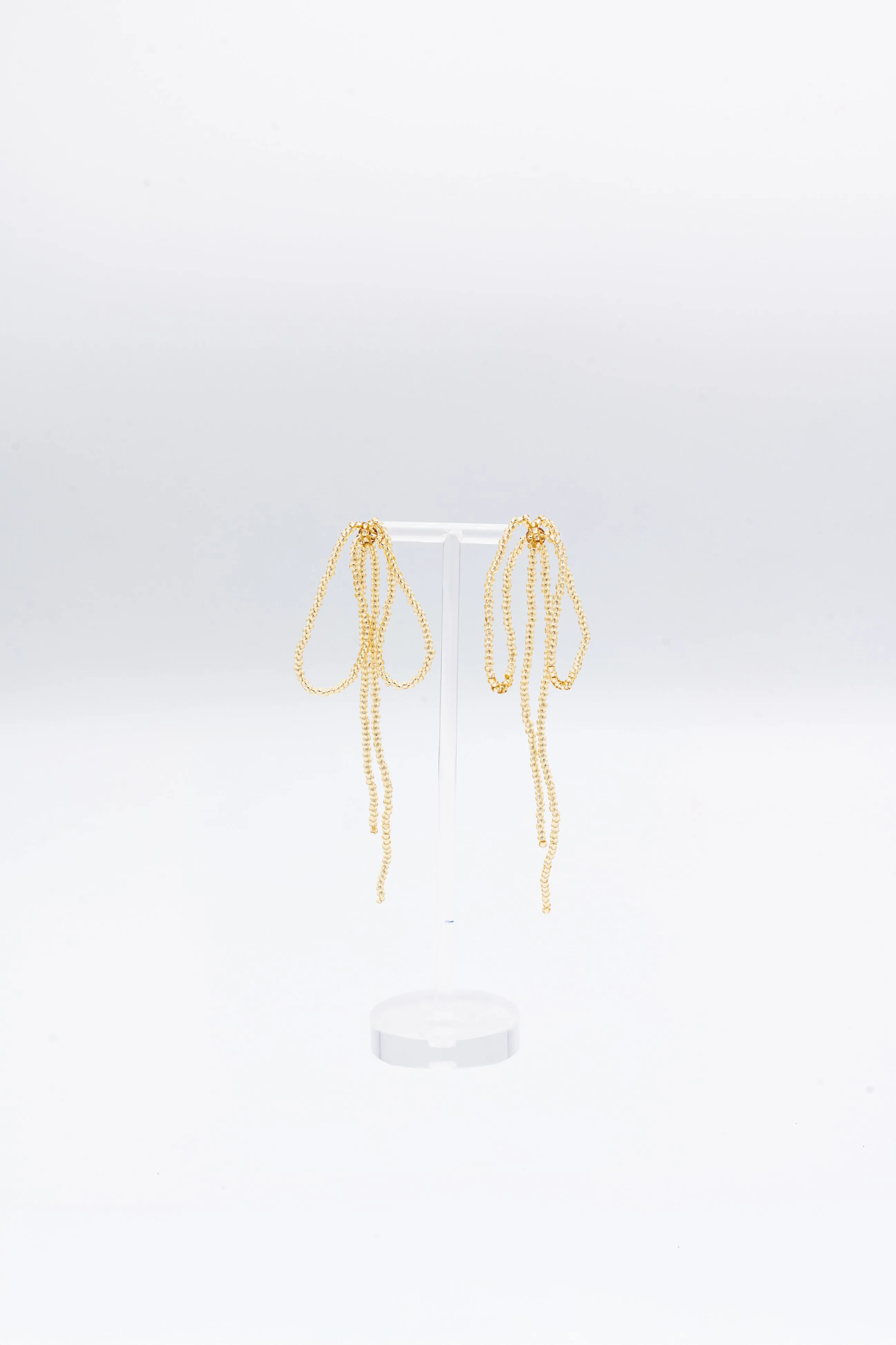 BOW EARRINGS GRANDE - GOLD sold by Labro product image thumbnail 5