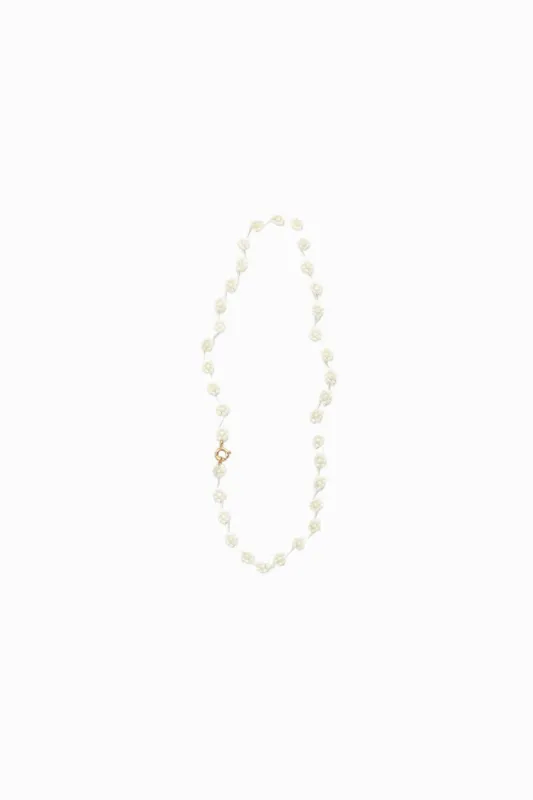 FIORI NECKLACE - WHITE made by Labro