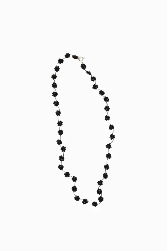 FIORI NECKLACE - BLACK made by Labro