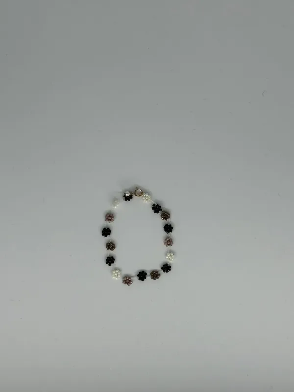 SAMPLE SALE - FIORI BRACELET MIXED BROWN made by Labro