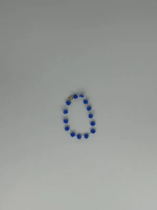 SAMPLE SALE FIORI BRACELET BLUE 15CM made by Labro