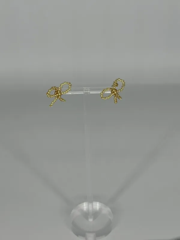 SAMPLE SALE PICCOLO BOW EARRING GOLD made by Studio