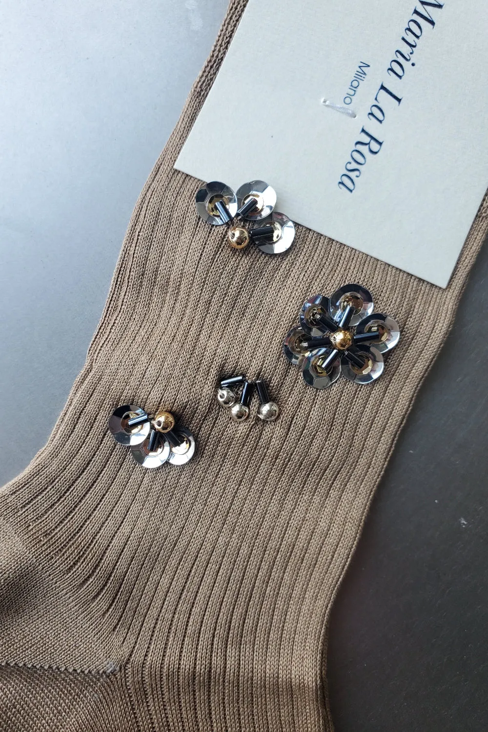 Maria La Rosa - Embroidered Crew Socks sold by NOMIA product image thumbnail 2