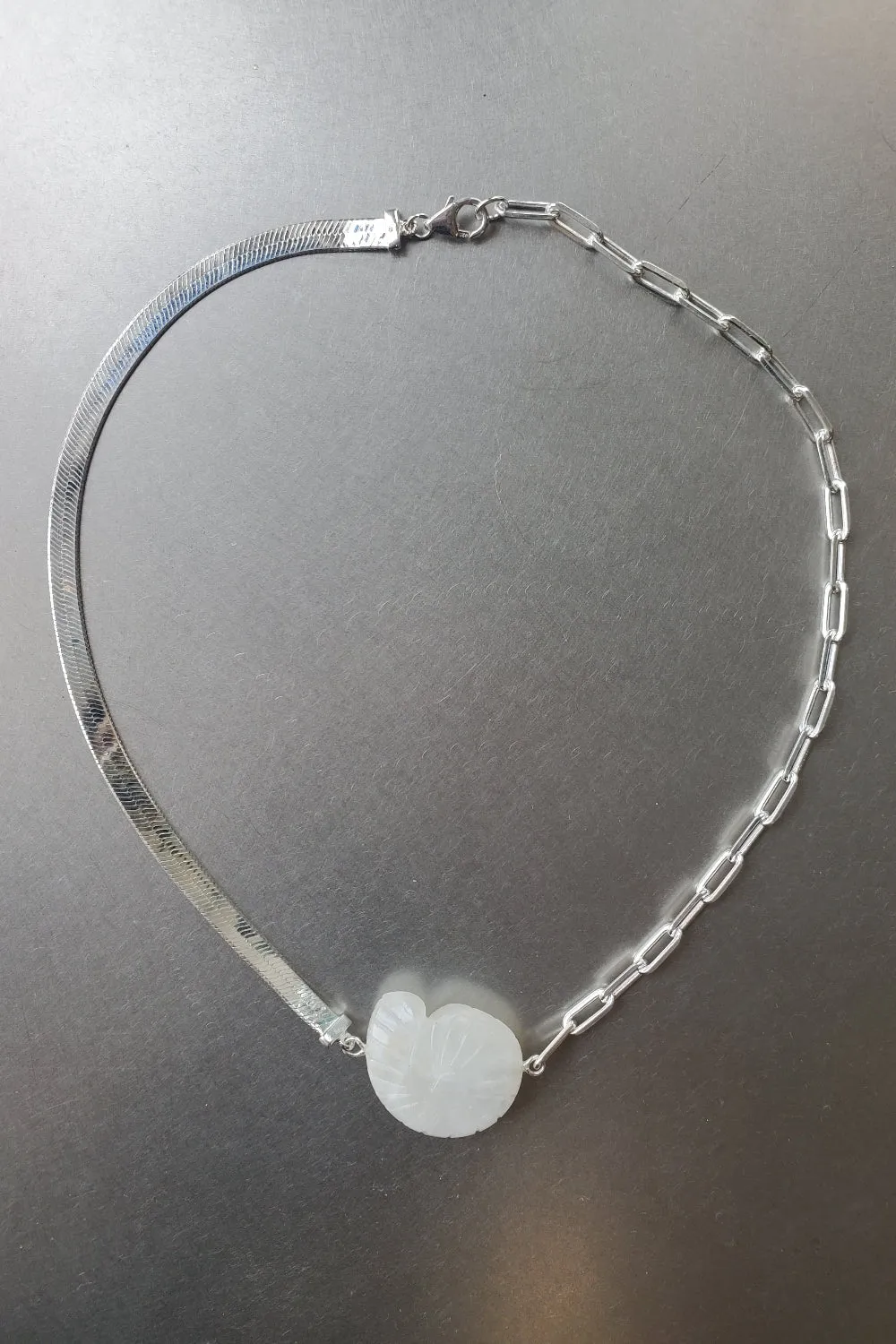 Moonstone Shell Necklace sold by NOMIA