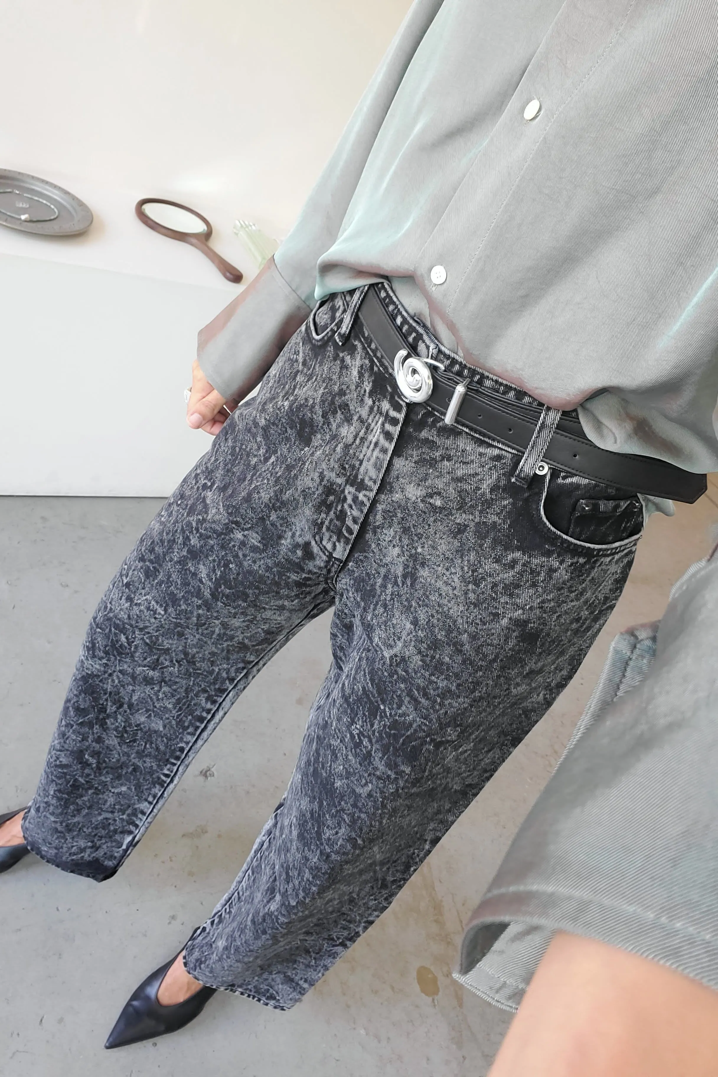 Spiral Belt - Black / Silver Plating sold by NOMIA product image thumbnail 2