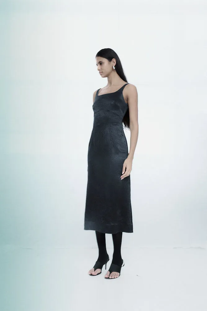 Square Neck Dress in Midnight sold by NOMIA product image thumbnail 2