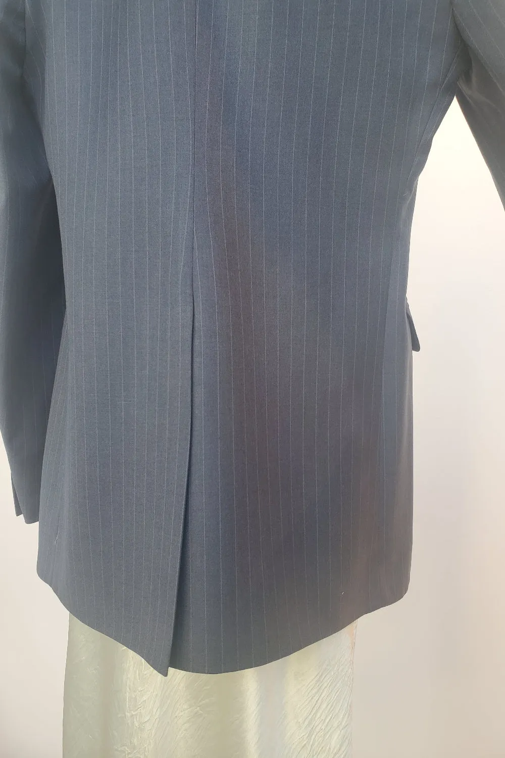 Oversize Blazer in Pinstripe Twill - Charcoal sold by NOMIA product image thumbnail 3