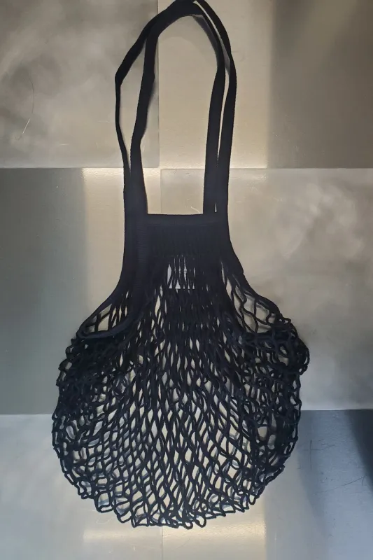 Shopping Net With Long Handles - Black sold by NOMIA
