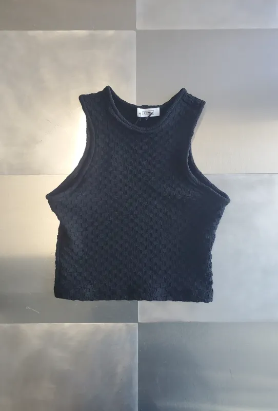 Cropped Racerback Top - Black sold by NOMIA