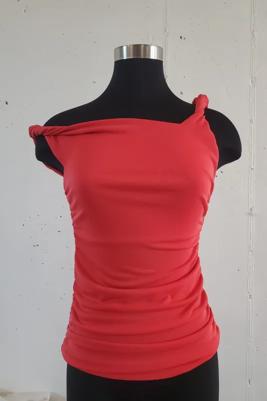 Twisted Straps Top - Flame made by NOMIA