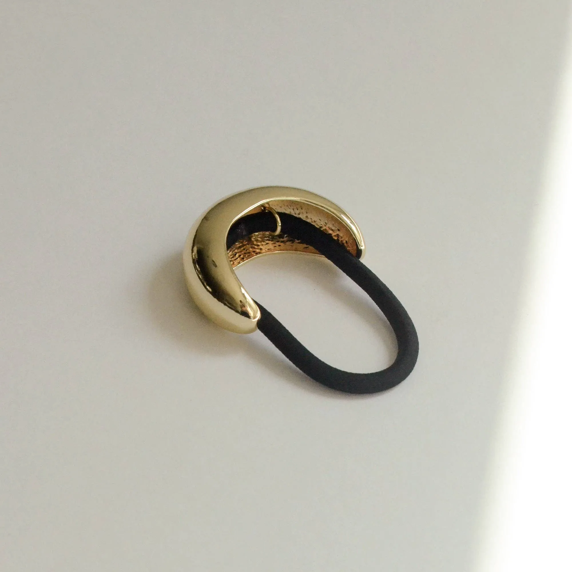 Narrow Crescent Metal Cuff Hair Tie | Gold sold by NOMIA product image thumbnail 2
