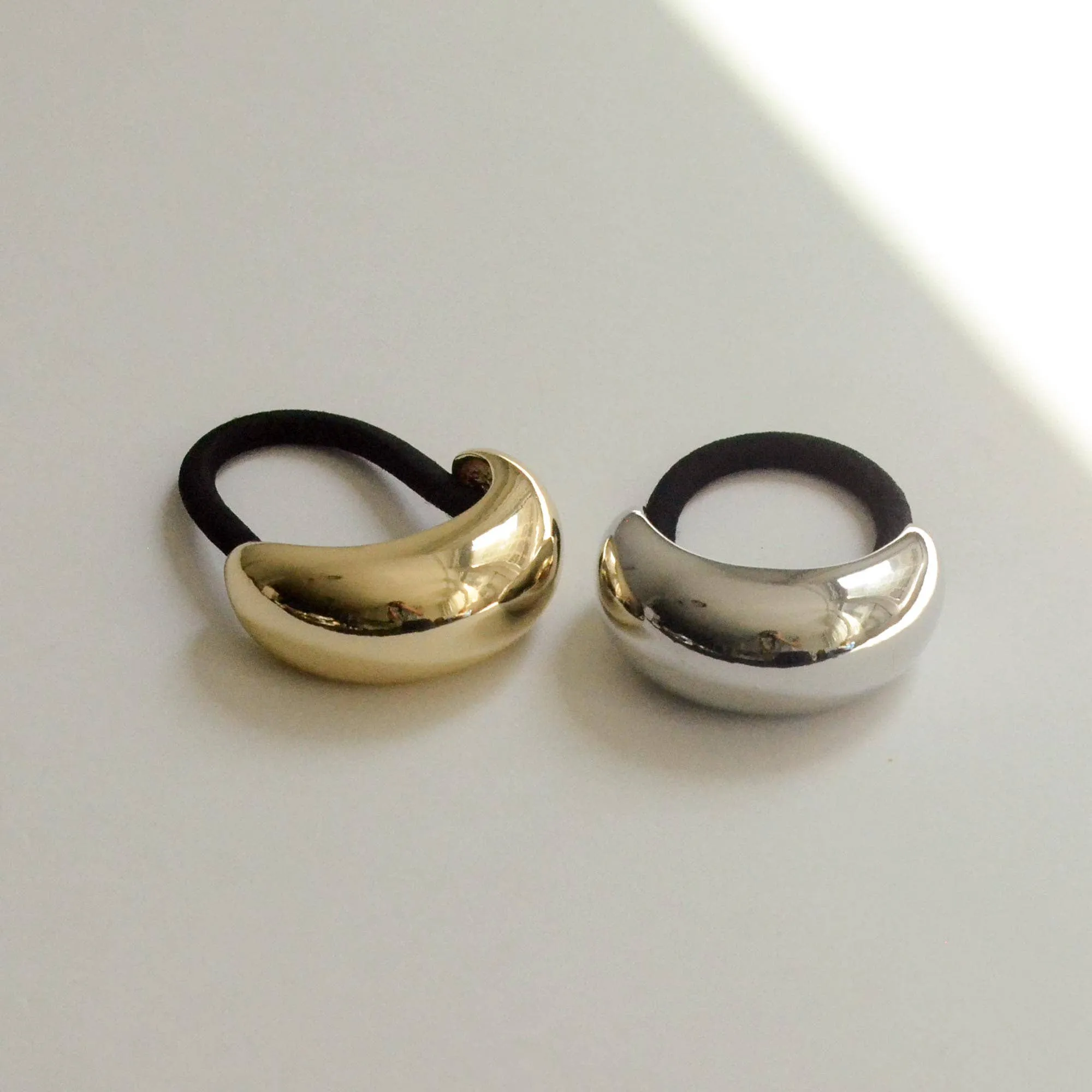 Narrow Crescent Metal Cuff Hair Tie | Gold sold by NOMIA product image thumbnail 4