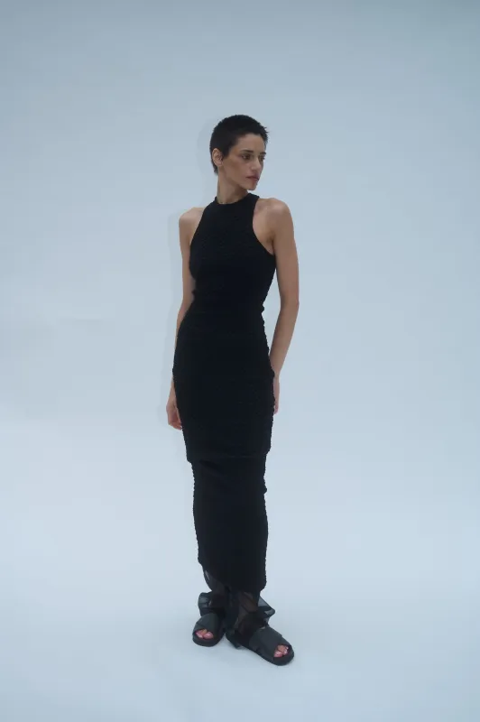 Racerback Maxi Dress - Black made by NOMIA