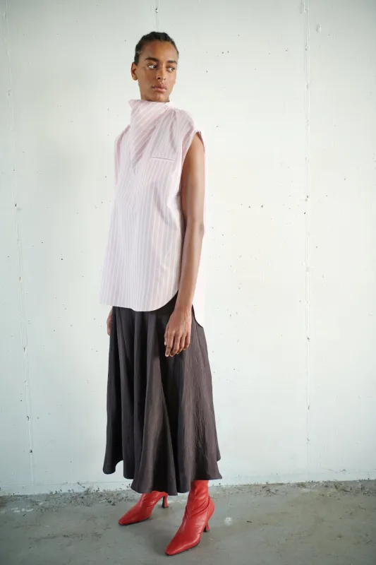 Sleeveless Anorak Top - Rose Stripe made by NOMIA