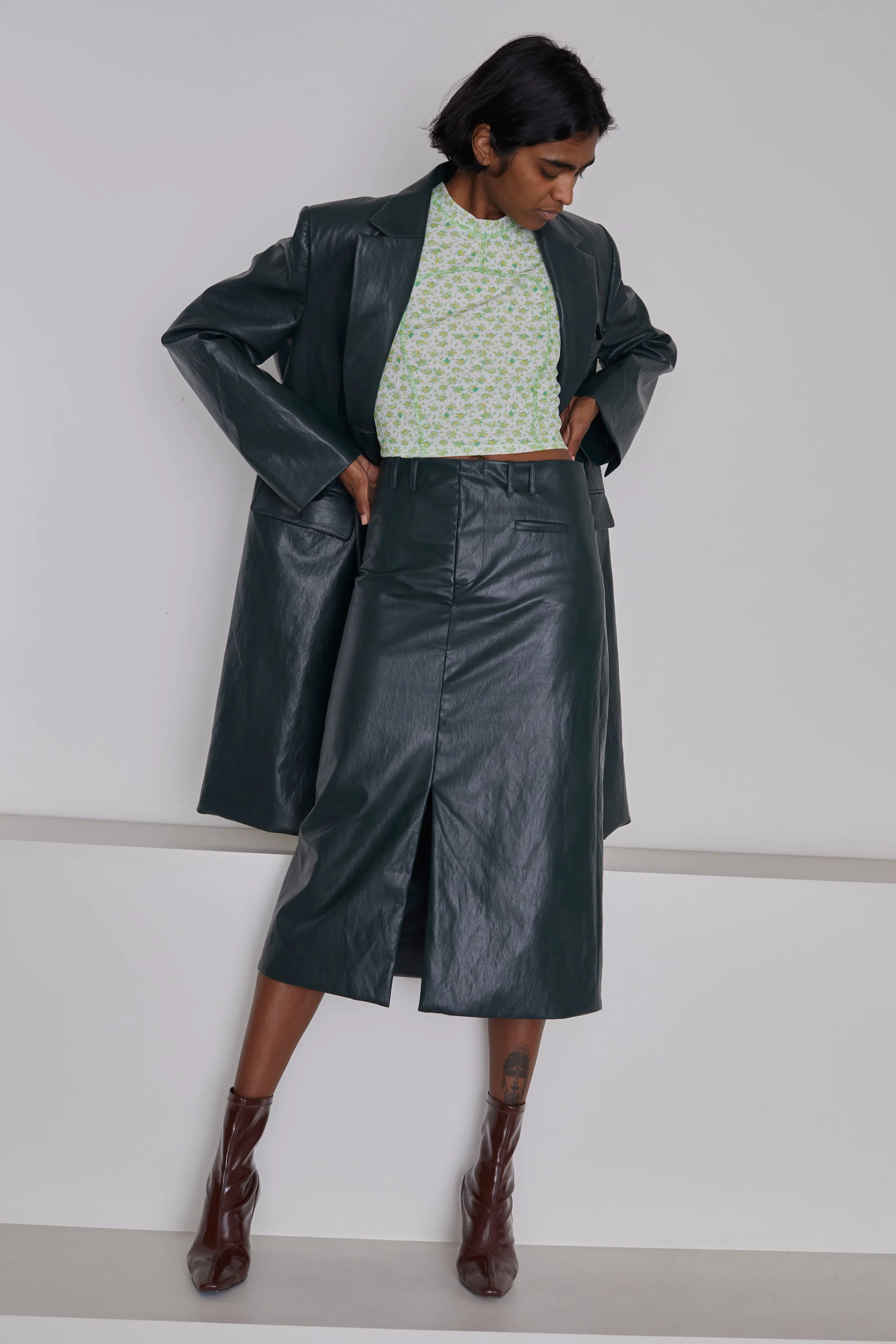 Oversize Overcoat - Pine sold by NOMIA